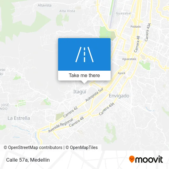 Calle 57a map