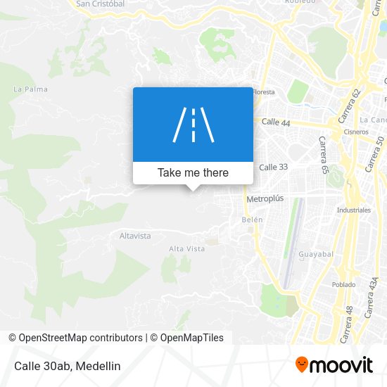 Mapa de Calle 30ab