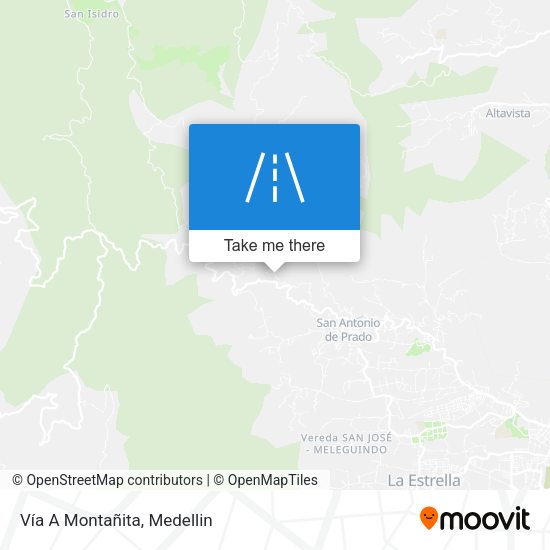Mapa de Vía A Montañita
