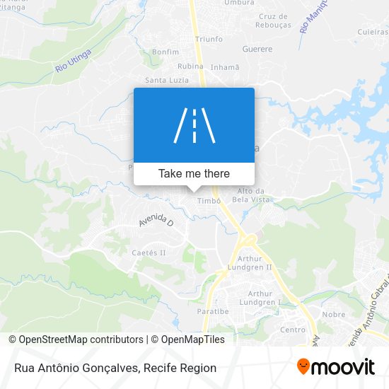 Rua Antônio Gonçalves map