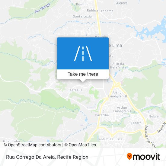 Rua Córrego Da Areia map