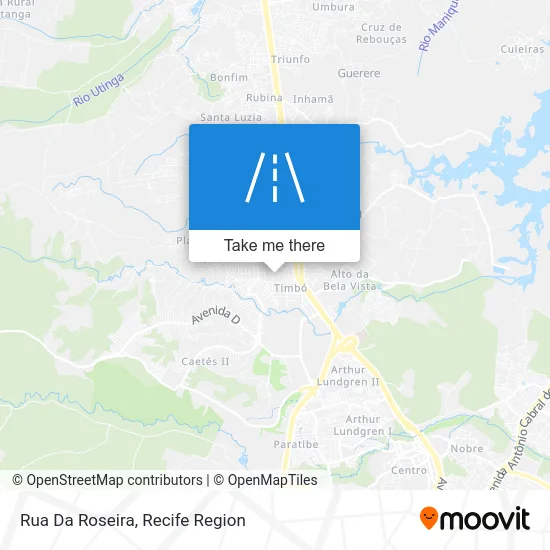 Rua Da Roseira map
