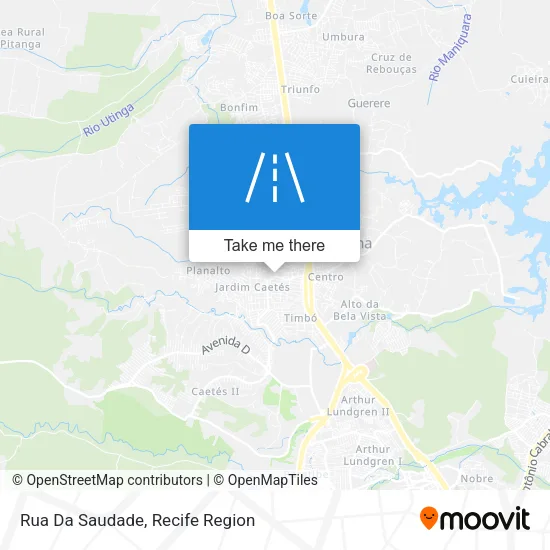 Rua Da Saudade map
