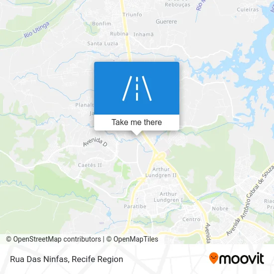 Rua Das Ninfas map