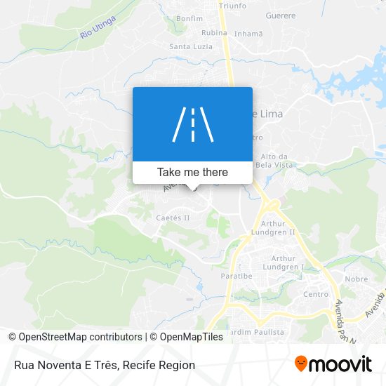 Rua Noventa E Três map