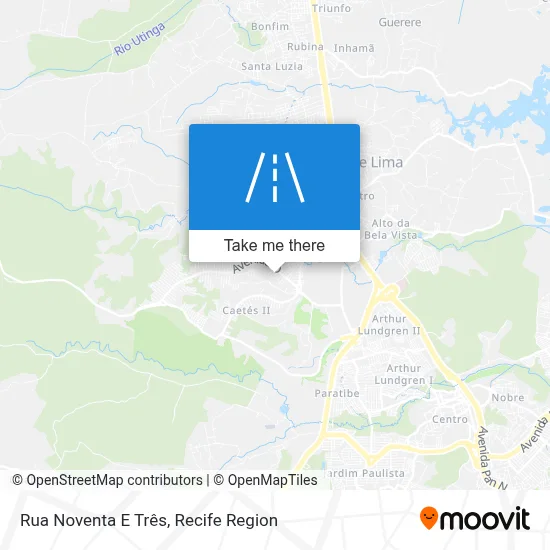 Rua Noventa E Três map