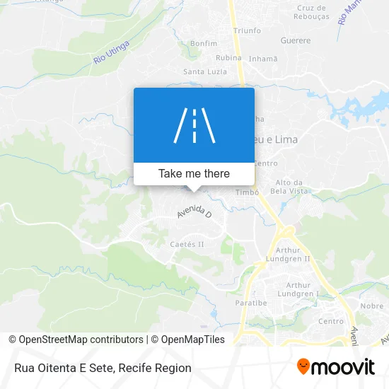Mapa Rua Oitenta E Sete