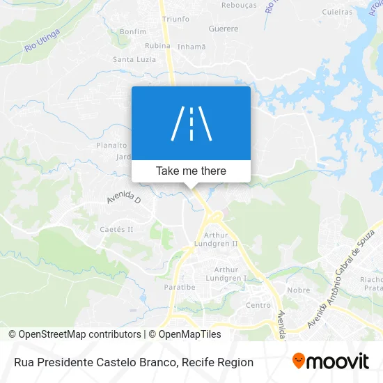 Rua Presidente Castelo Branco map