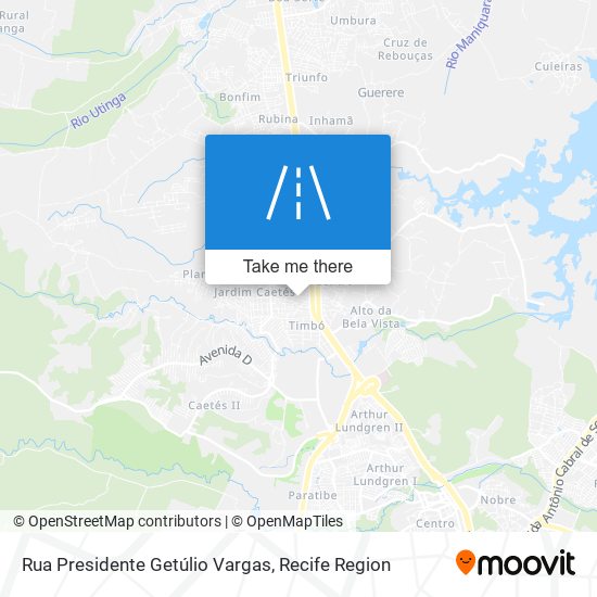 Rua Presidente Getúlio Vargas map