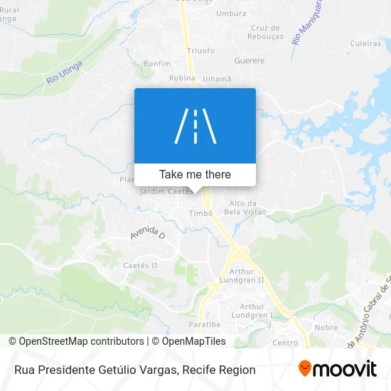 Rua Presidente Getúlio Vargas map