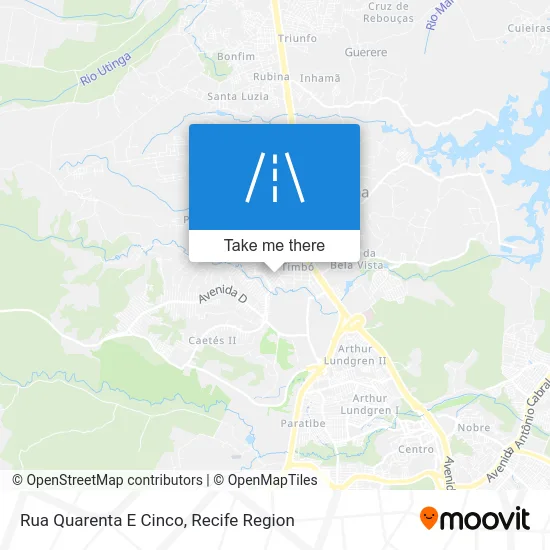 Rua Quarenta E Cinco map