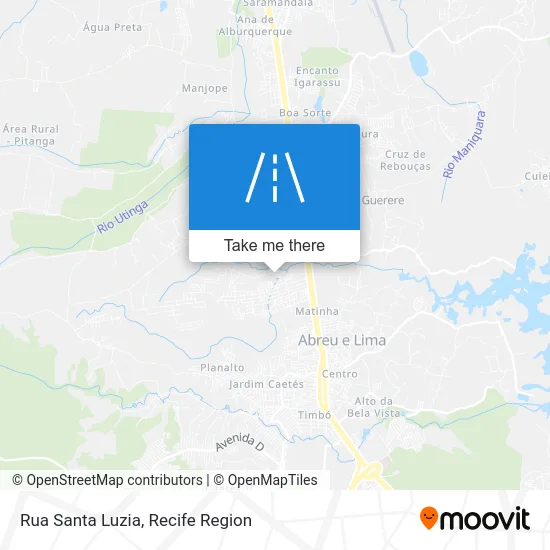 Rua Santa Luzia map