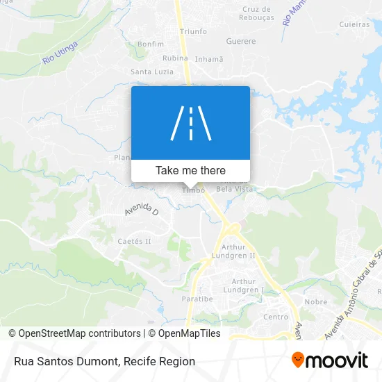 Rua Santos Dumont map