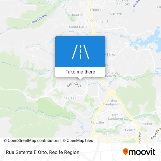 Rua Setenta E Oito map