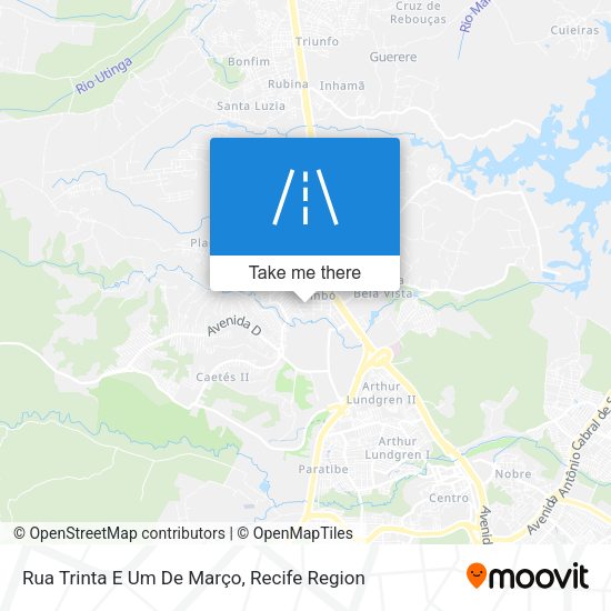 Rua Trinta E Um De Março map