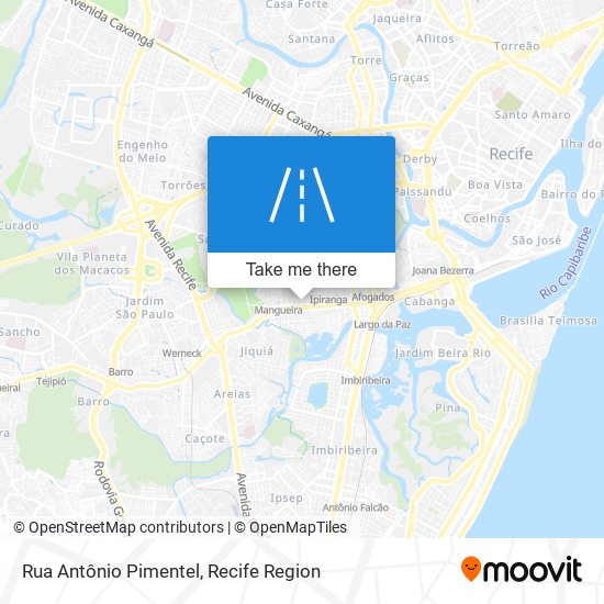 Rua Antônio Pimentel map