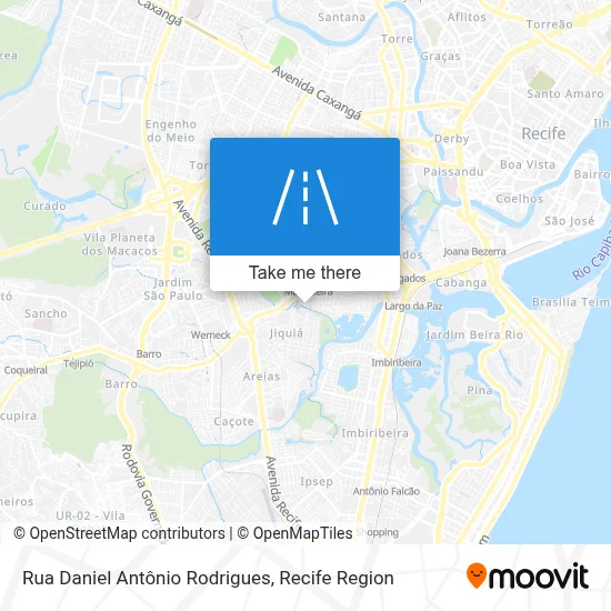 Rua Daniel Antônio Rodrigues map