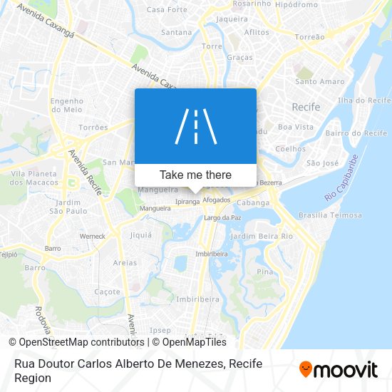 Rua Doutor Carlos Alberto De Menezes map