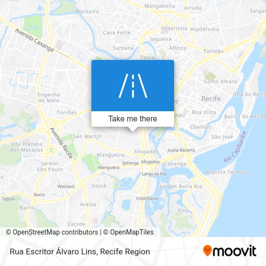 Rua Escritor Álvaro Lins map