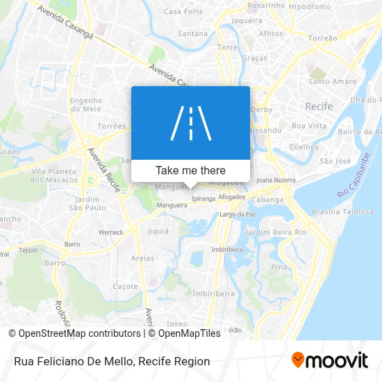 Rua Feliciano De Mello map