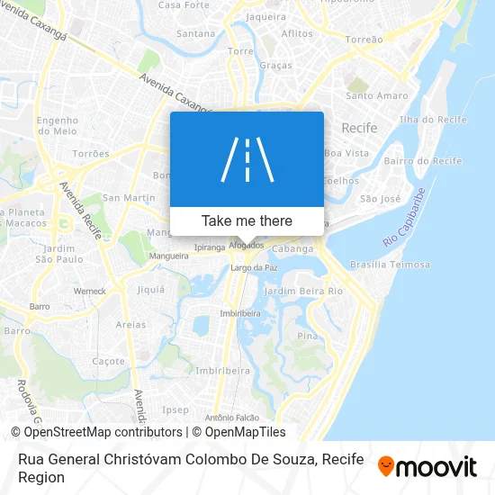 Rua General Christóvam Colombo De Souza map