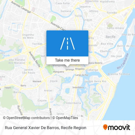 Rua General Xavier De Barros map