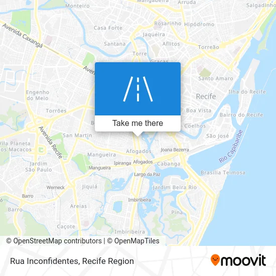 Rua Inconfidentes map