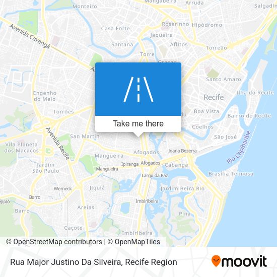 Rua Major Justino Da Silveira map