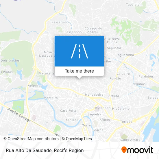 Rua Alto Da Saudade map