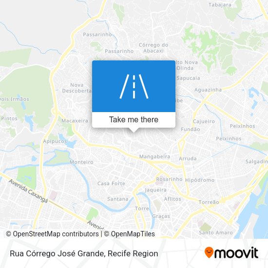 Rua Córrego José Grande map