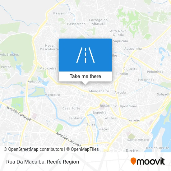 Rua Da Macaíba map