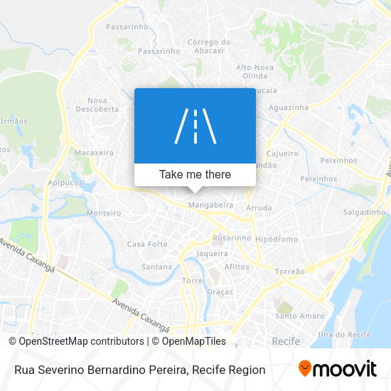 Rua Severino Bernardino Pereira map