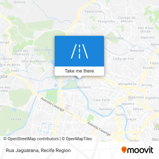 Rua Jaguarana map