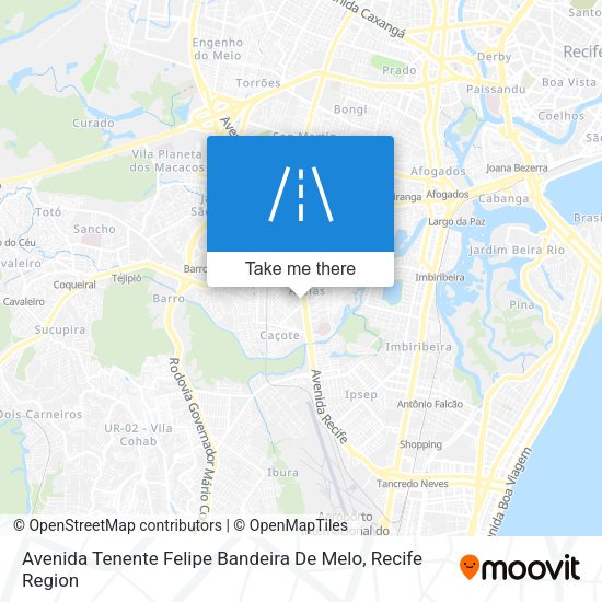 Avenida Tenente Felipe Bandeira De Melo map