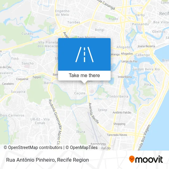 Rua Antônio Pinheiro map