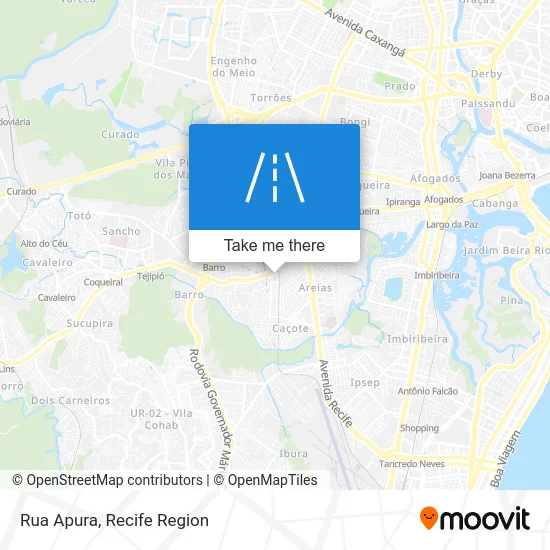 Rua Apura map