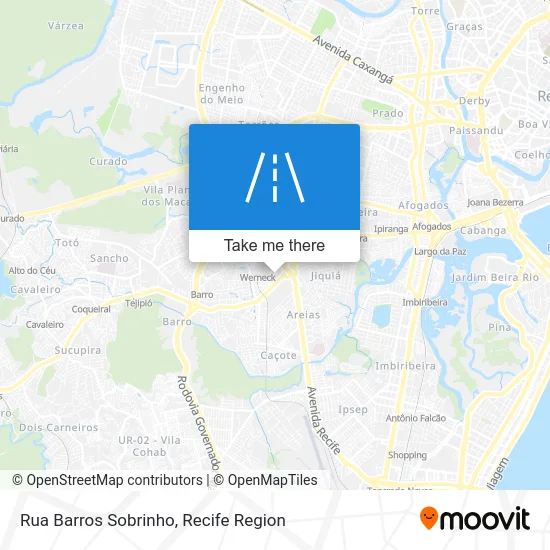 Rua Barros Sobrinho map
