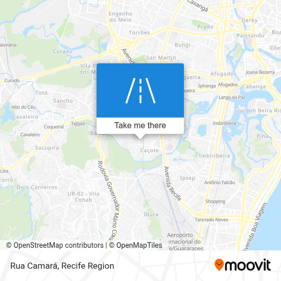 Rua Camará map