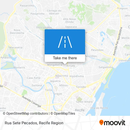 Rua Sete Pecados map