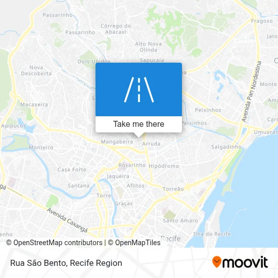 Rua São Bento map