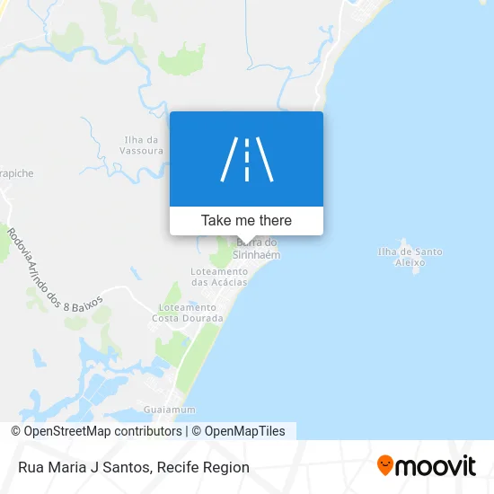 Rua Maria J Santos map