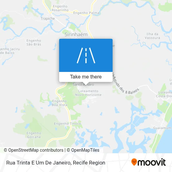 Rua Trinta E Um De Janeiro map