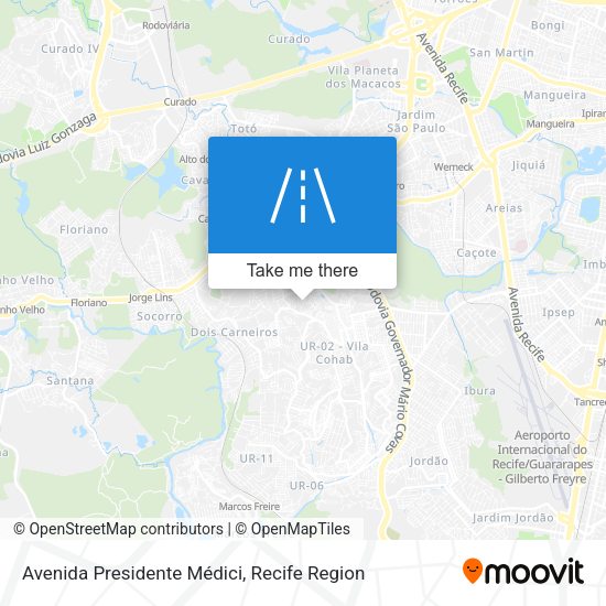 Avenida Presidente Médici map