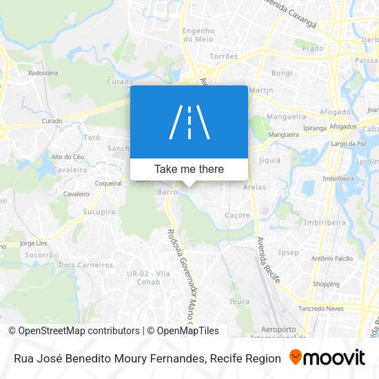Rua José Benedito Moury Fernandes map