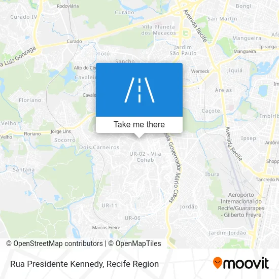Rua Presidente Kennedy map