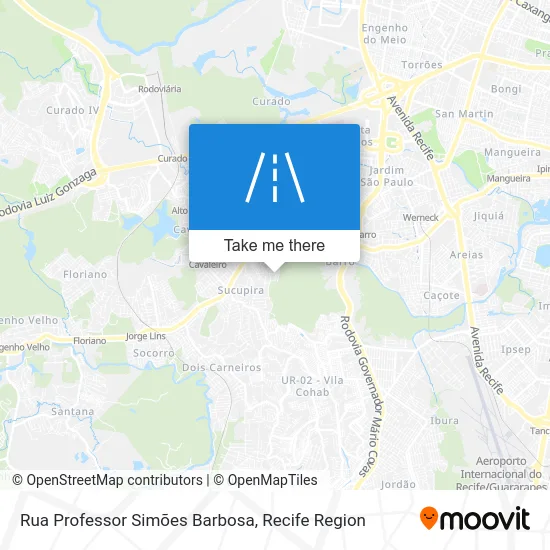 Rua Professor Simões Barbosa map