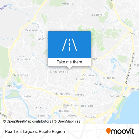 Rua Três Lagoas map