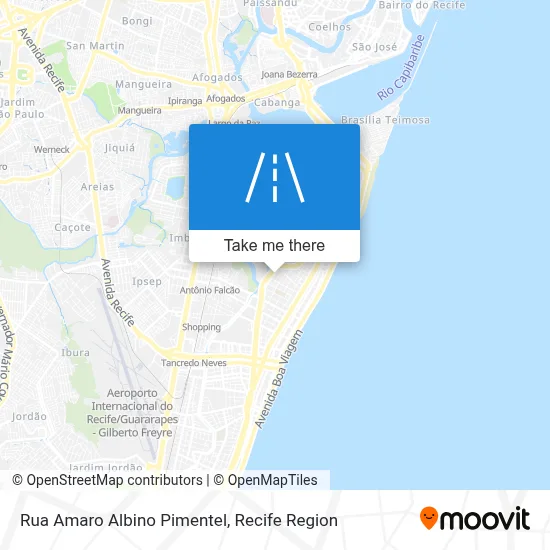 Rua Amaro Albino Pimentel map