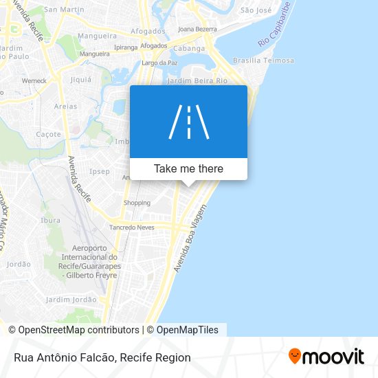 Rua Antônio Falcão map