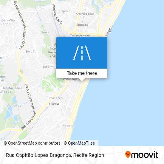 Rua Capitão Lopes Bragança map